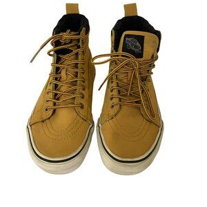 Vans High Top Brown Boots Womens Size 7, Mens Size 5.5- Great Condition